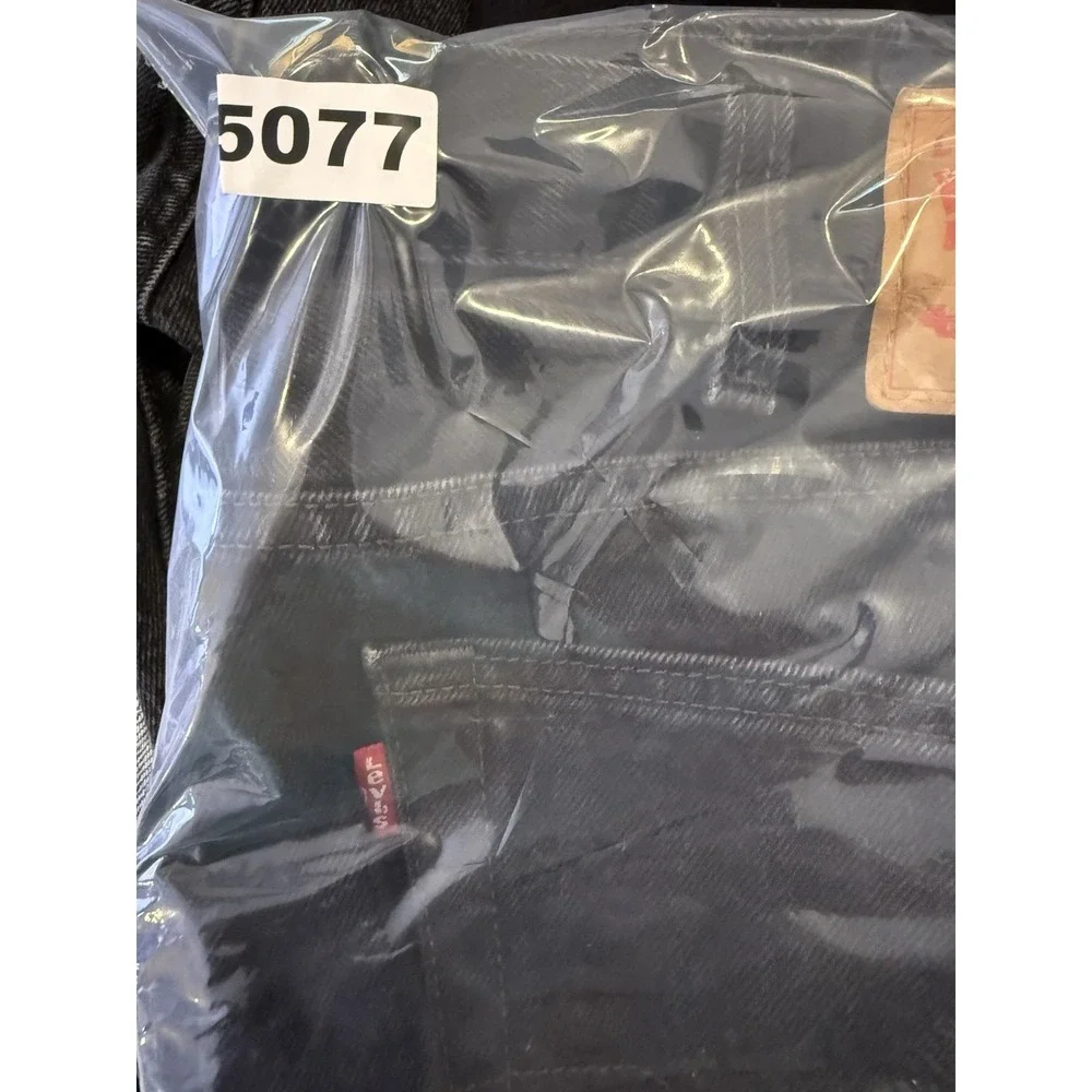 Levis 501XX Original Straight Leg Jeans Mens 38x34 Dark Wash Black Button Fly